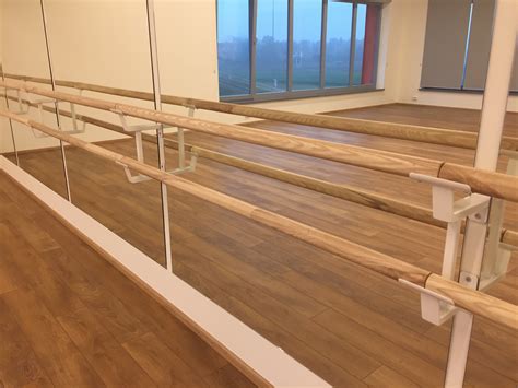 wall mounted double ballet barre